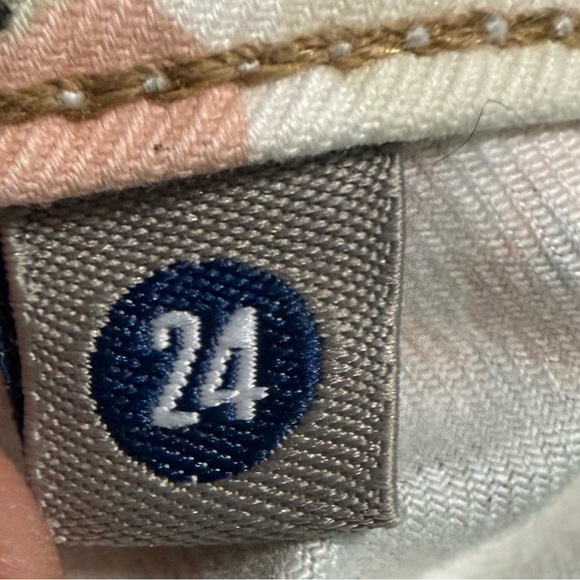 Citizens of Humanity Mandy High Waist Retro Slim Roll Up Floral Jeans Size 24 - Picture 6 of 8